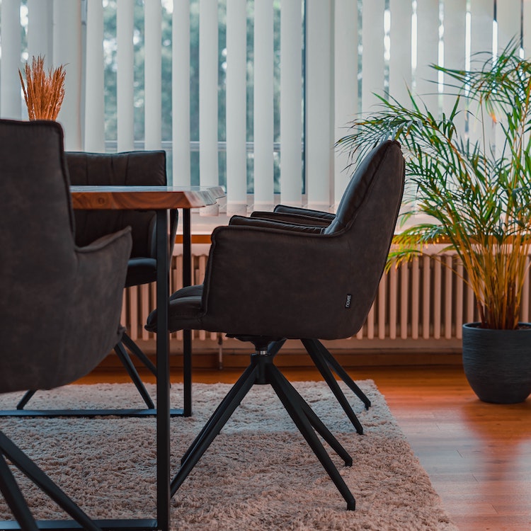 Chairs in dining room setting